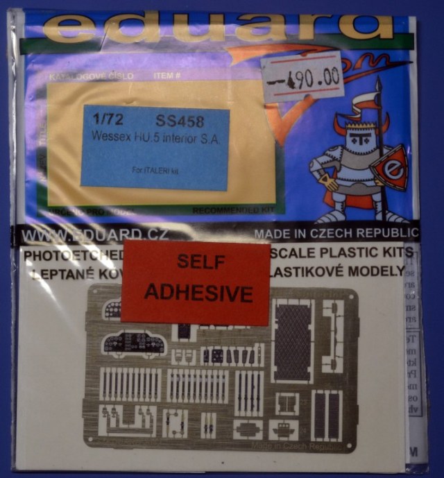 Фототравленка для Wessex HU.5 interior S.A.