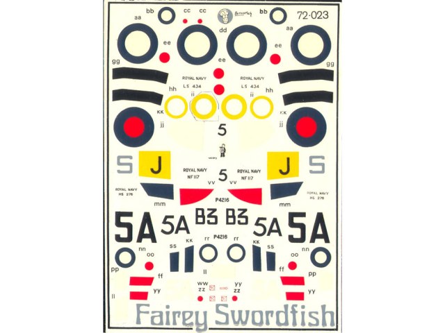 декаль Fairey Swordfish   Travers 1/72 часть 1