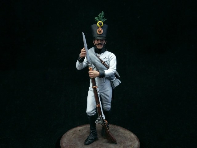 Фузилер 14-го пехотного (немецкого) полка Клебека (Klebeck). Австрия, 1812-14 года