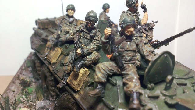 БТР-80 с офицерами ФСБ