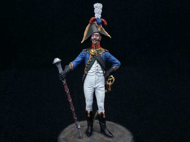 Тамбурмажор 4-го линейного полка. Франция, 1809-12 года