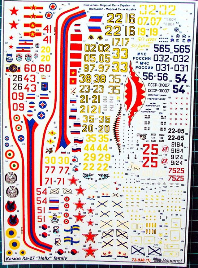 Декали на семейство КА