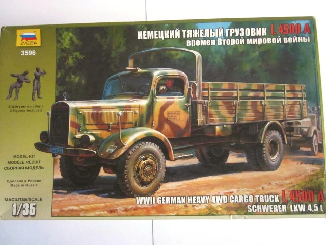 Немецкий тяжёлый грузовик L 4500 A, "Звезда" 3596