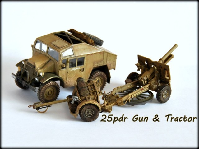 25pdr. Field gun & Gun tractor (Ford F.G.T)