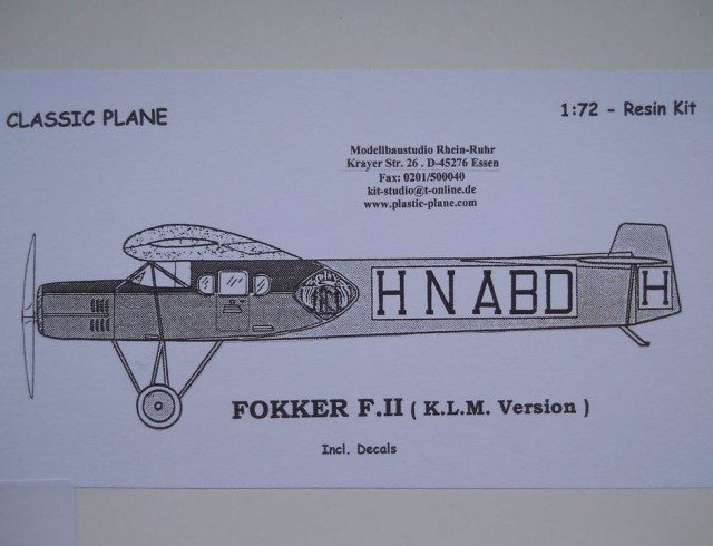 Fokker F.2 (K.L.M. version)