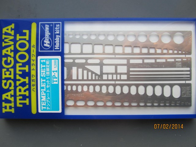 Hasegawa 71101 (набор шаблонов N 1, прямые линии)