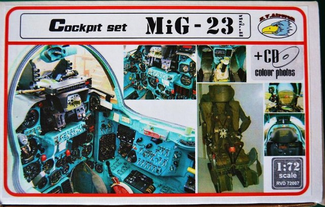 Деталировка кабины семейства МиГ-23 + ФТД М 1/72