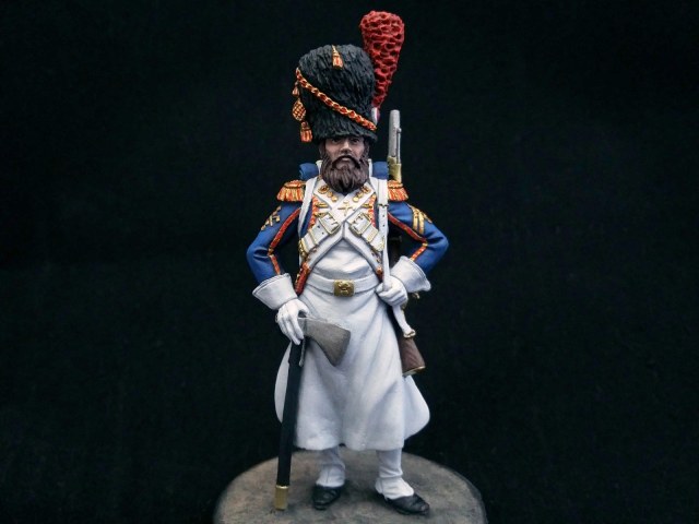 Сапёр пеших гренадер Императорской Старой гвардии. Франция, 1808-12 года