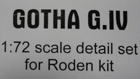 Фототравление к Gotha G-IV