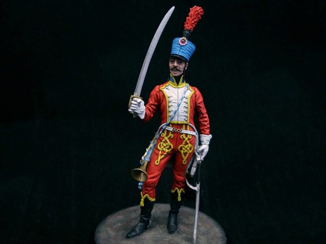 Трубач 5-го гусарского полка. Франция, 1812 год