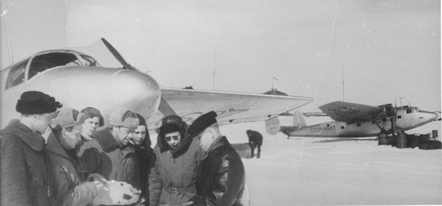 Самолет Ще-2 из состава Архангельского авиаотряда Управления Дальстроя 1948г .jpg