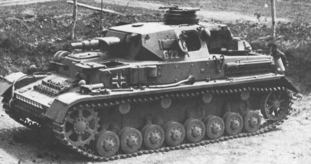 German medium tank Pz.Kpfw. IV Ausf E from the 13th Armored Division Wehrmacht.jpg