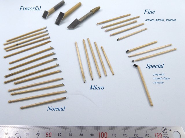Инструмент Shunichi Matsuba. Наждачная бумага приклеенная на зубочистки.jpg