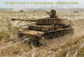 Pz Kpfw IV Ausf Н. 3  Panzer-Division. Operation Citadel