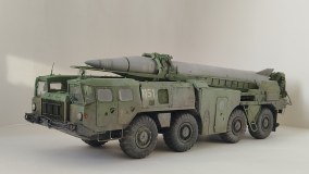 Пусковая установка 9п117м1 с ракетой р17 ракетного комплекса 9к72 "Эльбрус" (SCUD-B)