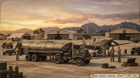 Autocar U-7144-T 4x4 Tractor + F-1 Fuel Trailer