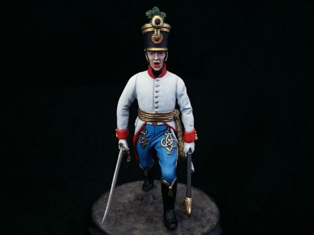 Офицер 37-го (Wiedenfeld) полка «венгерских» фузилеров. Австрия, 1806-09 года