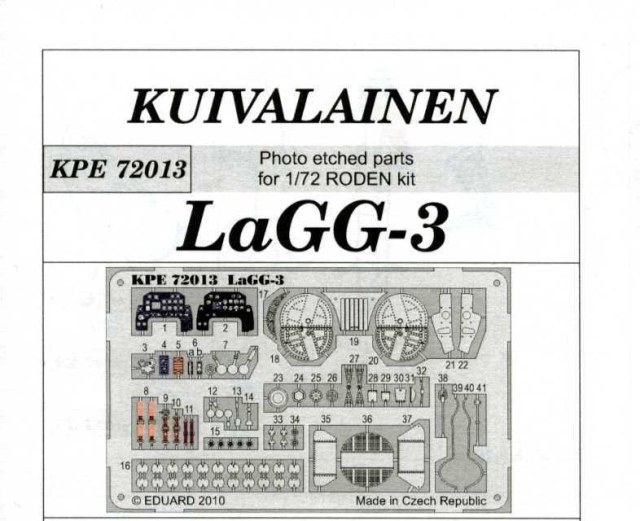 ЛаГГ-3 от Роден (травление) 1:72