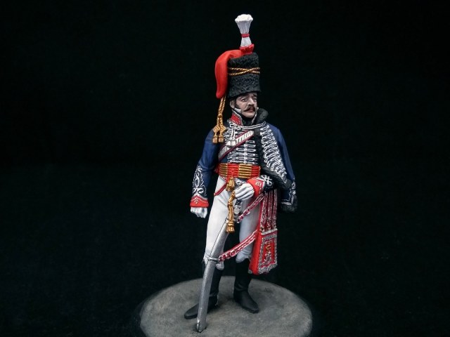 Офицер 15-го лёгкого драгунского (гусарского) полка Короля. Великобритания, 1808-13 года