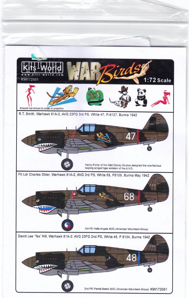Декаль на P-40B/C(Hawk 81A-2/Tomahawk IIB)