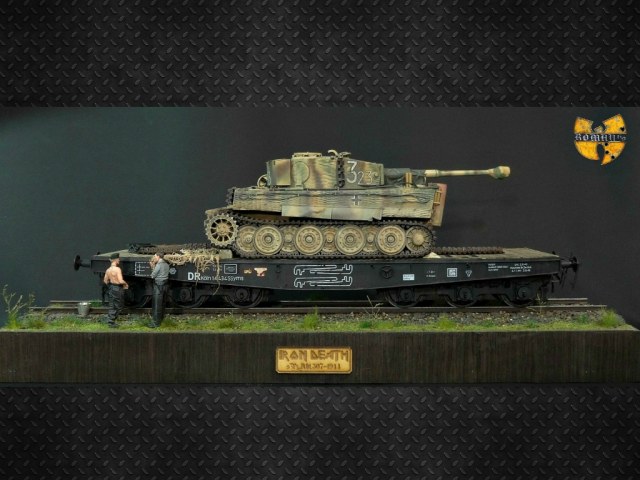 Plattformwagen Type SSyms 80 Tiger1 №323 Abt 507