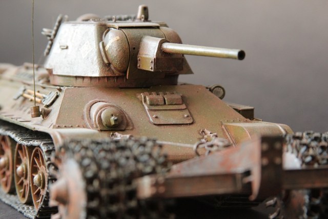 Т34 с минным тралом