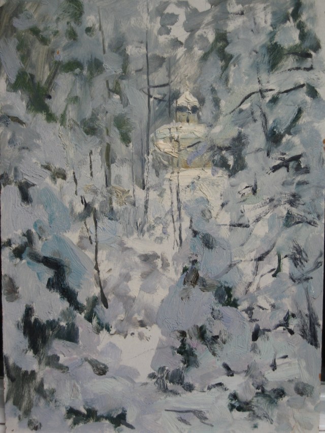 Церковь в Абрамцево. худ. А.И. Орлов.JPG