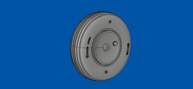 Пневматик с диском для мпдели самолет LET Z-37.jpg