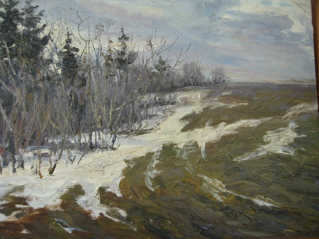 Первый снег. худ. А.И. Орлов.JPG