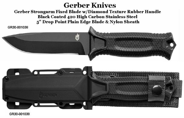 GR30-001038StrongarmFixedBladeDiamondTextureRubberHandleBlackCoated420HighCarbonStainlessSteel5DropPointPlainEdgeBladeNylonSheath.jpg