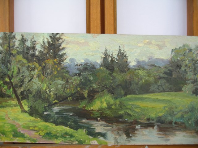 Летний день. На бережке. худ. А.И. Орлов.JPG