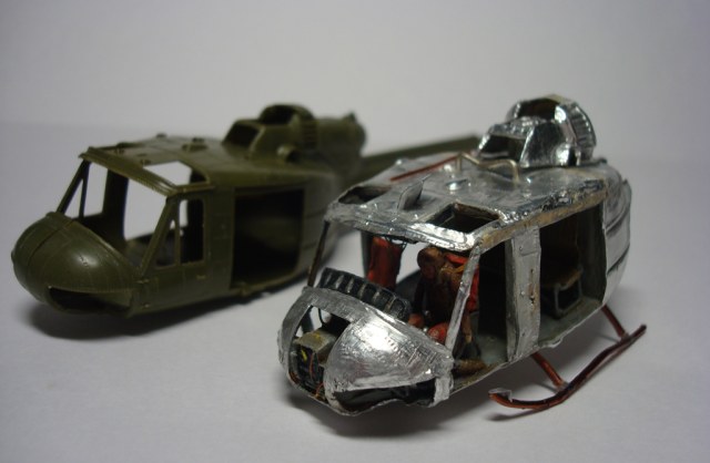 Сбитый UH-1 над Вьетнамом в 72ом масштабе
