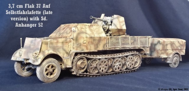 3,7 cm Flak 37 Auf Selbstfahrlafette (late version) with Sd. Anhanger 52