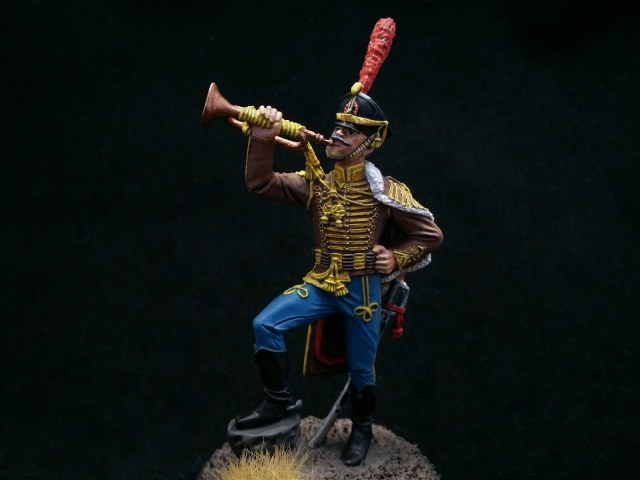 Трубач Ахтырского гусарского полка. Россия, 1812 год