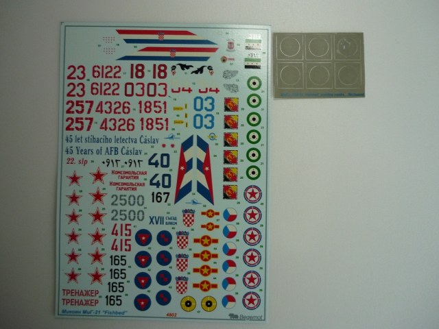 декаль для миг 21