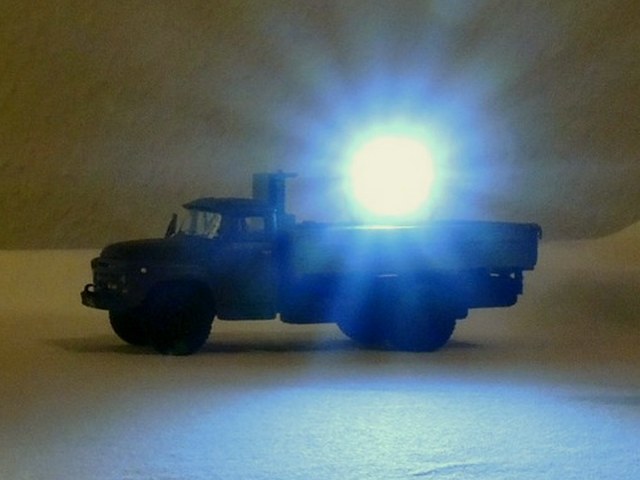 АПМ-90М(130) с горящим прожектором