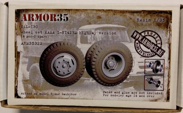 Колеса КАМА И-Н142БМ для ЗиЛ-130 - 1/35