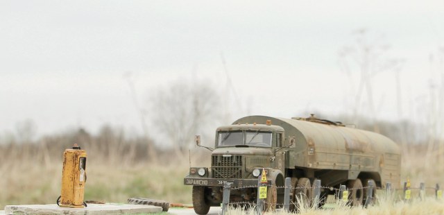 Брошенная техника в чернобыле.  Краз 258 б1 с п.п. т.з.22