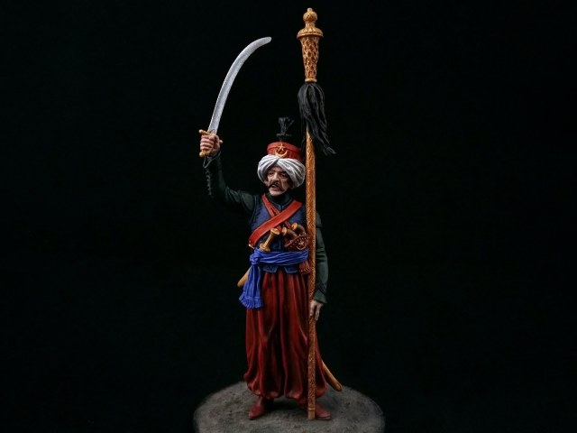 Мамелюк Императорской Старой гвардии с бунчуком. Франция, 1806-14 года