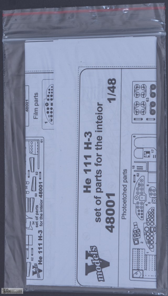 48001 Интерьер для He-111 H-3 от ICM