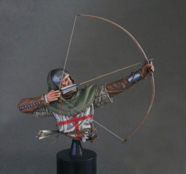 Средневековый лучник Скульптор Никита Аблеев. Масштаб 1/9, смола.