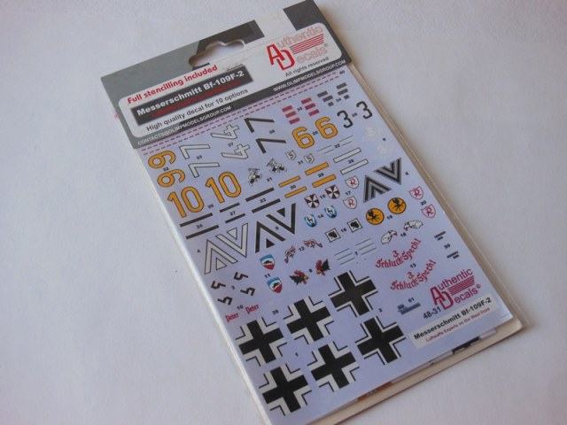 Bf 109 F-2 1/48 Декаль