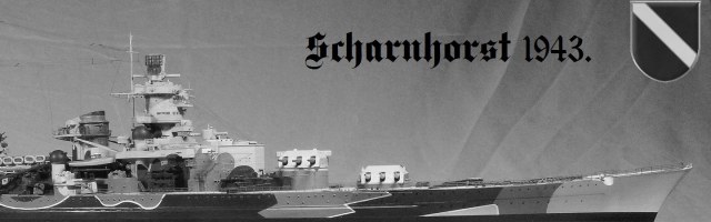 Линейный корабль DKM Scharnhorst - 1943 г.