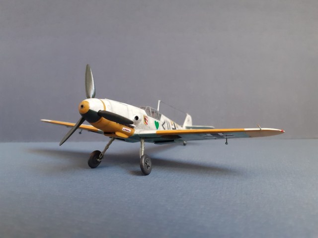 Messerschmitt Bf.109 F-2 (обр. 1941) (Stab I_JG54 «Grünherz», пилот Hptm. Hans Philipp, Красногвардейск, март 1942)