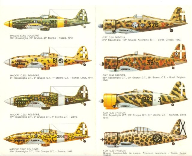 декаль " FIAT G50+MACCHI C.202 ", 1/72