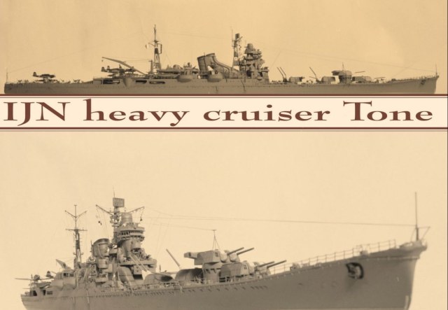 Модель японского тяжелого крейсера "Тоне"( IJN Tone) на 1944 год.