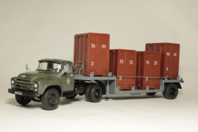 ЗиЛ-130В1 с полуприцепом-контейнеровозом ЦПКТБ-А441 (UMI)