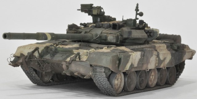 ОБТ Т-90А с тралом КМТ-8, 1:72