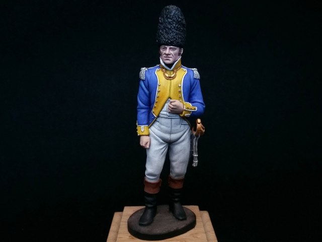 Офицер гренадеров пехотного полка «Неаполь» (Napoles). Испания, 1807 год.