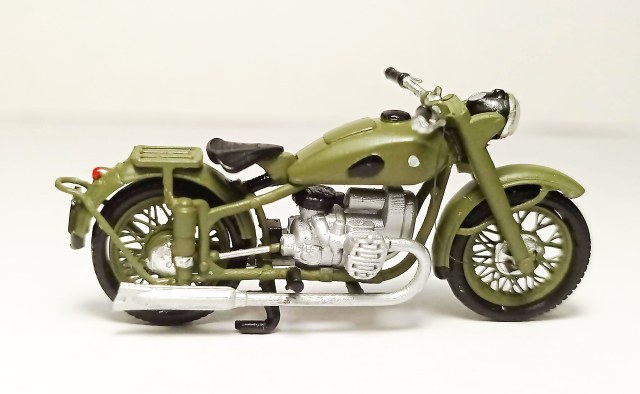 Мотоцикл М72 (хаки) и велосипед Дукс 1/43